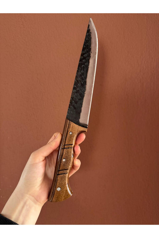 DÖVME İZLİ KASAP KELLE BIÇAĞI - 32 cm - Et, Sebze, Meyve
