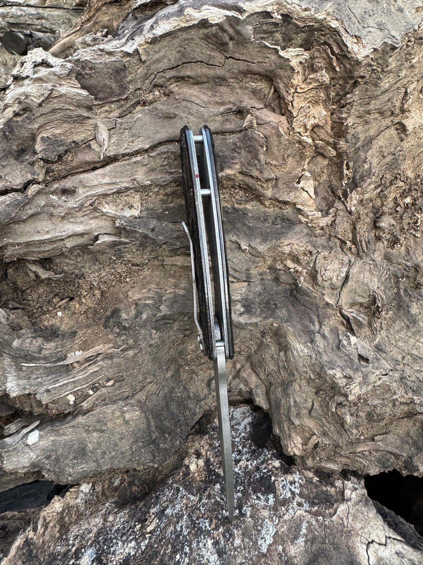 Şikar model ayı işlemeli efsane flipper mekanizmalı kamp çakısı