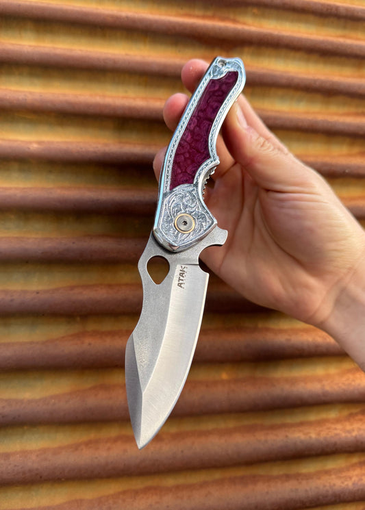 ATAK Selçuklu Model Özel Üretim Kamp Çakısı - Kişiye Özel, Yazı, İsim