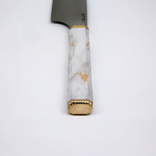 Atak Şef Bıçağı Mermer Desen - İsim Yazma - Hediye