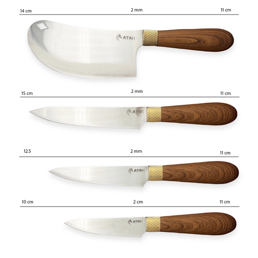 Atak Delight 4'lü Mutfak Bıçağı Seti ( Makinede Yıkanabilir ) - Çeyiz Seti