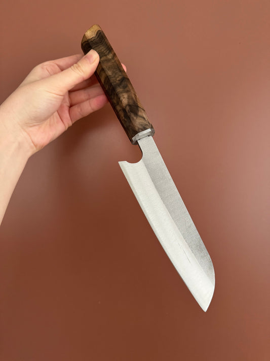 Ceviz Kabze Paslanmaz Çelik Şef Bıçağı Kiritsuke