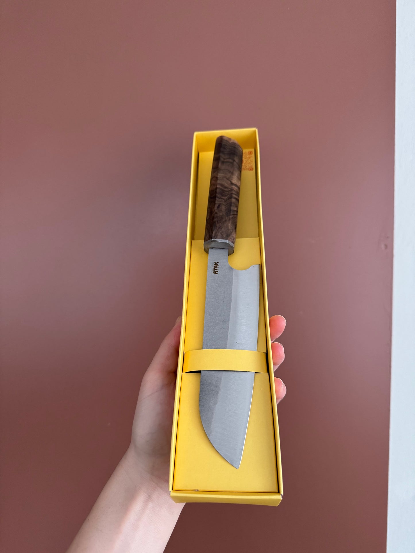 Ceviz Kabze Paslanmaz Çelik Şef Bıçağı Kiritsuke