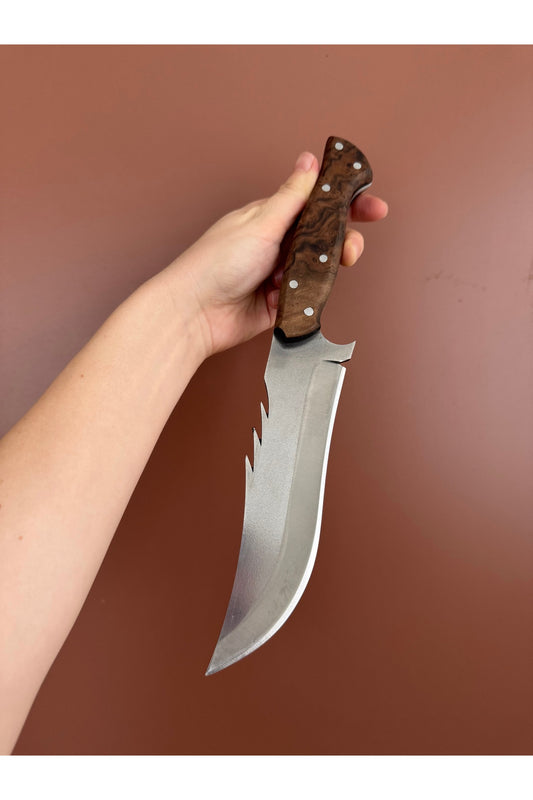 Yaban Model Kamp Outdoor Bıçağı - isim yazma - hediye - kılıflı - Tamamı el işçiliği