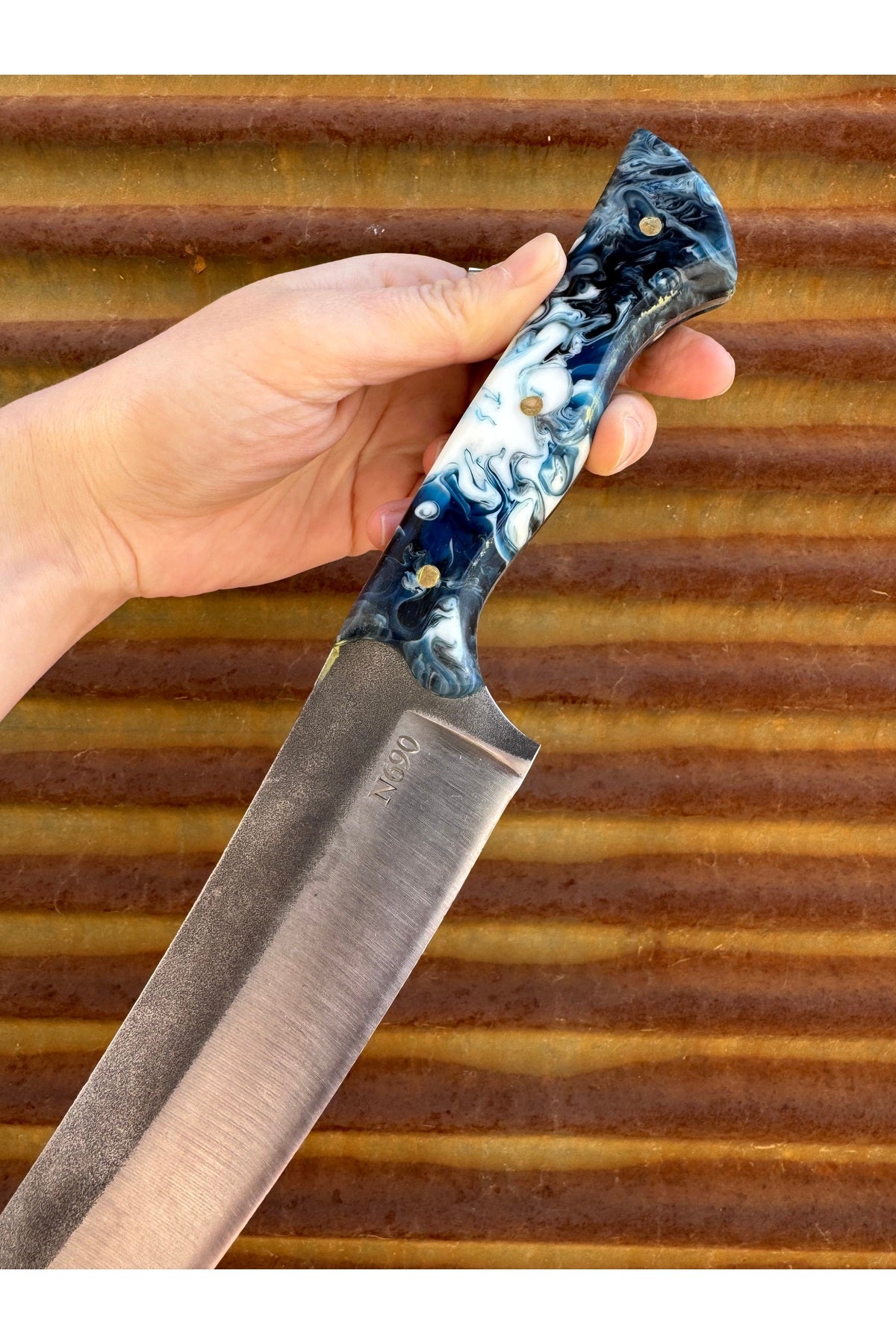 Üst Kalite Şef Bıçağı N690 Çelik Epoksi - İsim Yazma Ücretsiz - Sushi- et profesyonel kesim bıçağı