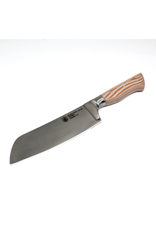 Ahenk Serisi Santoku Paslanmaz Önlüklü Sürmene Şef Bıçağı