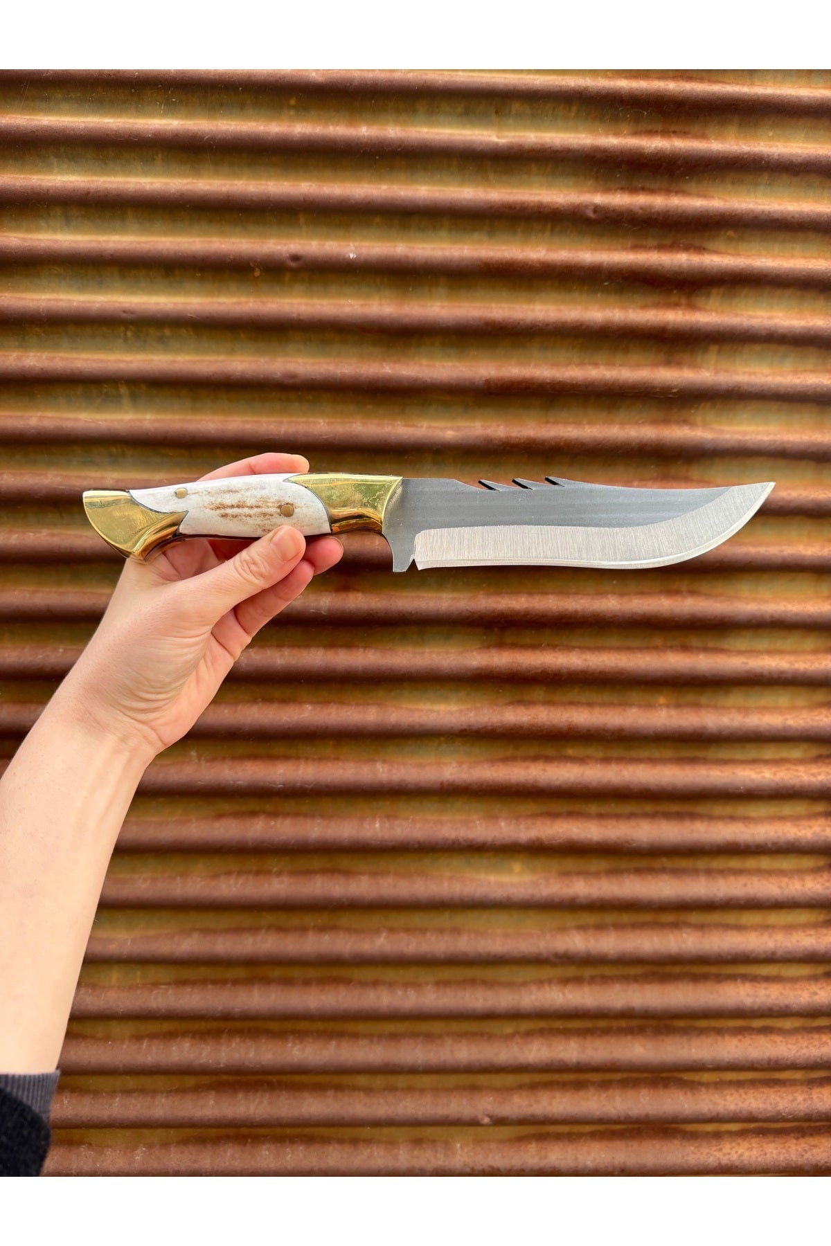 Özel üretim kamp dağ outdoor bıçağı Nadir model - Hediyelik isim yazma kılıflı - Hobi