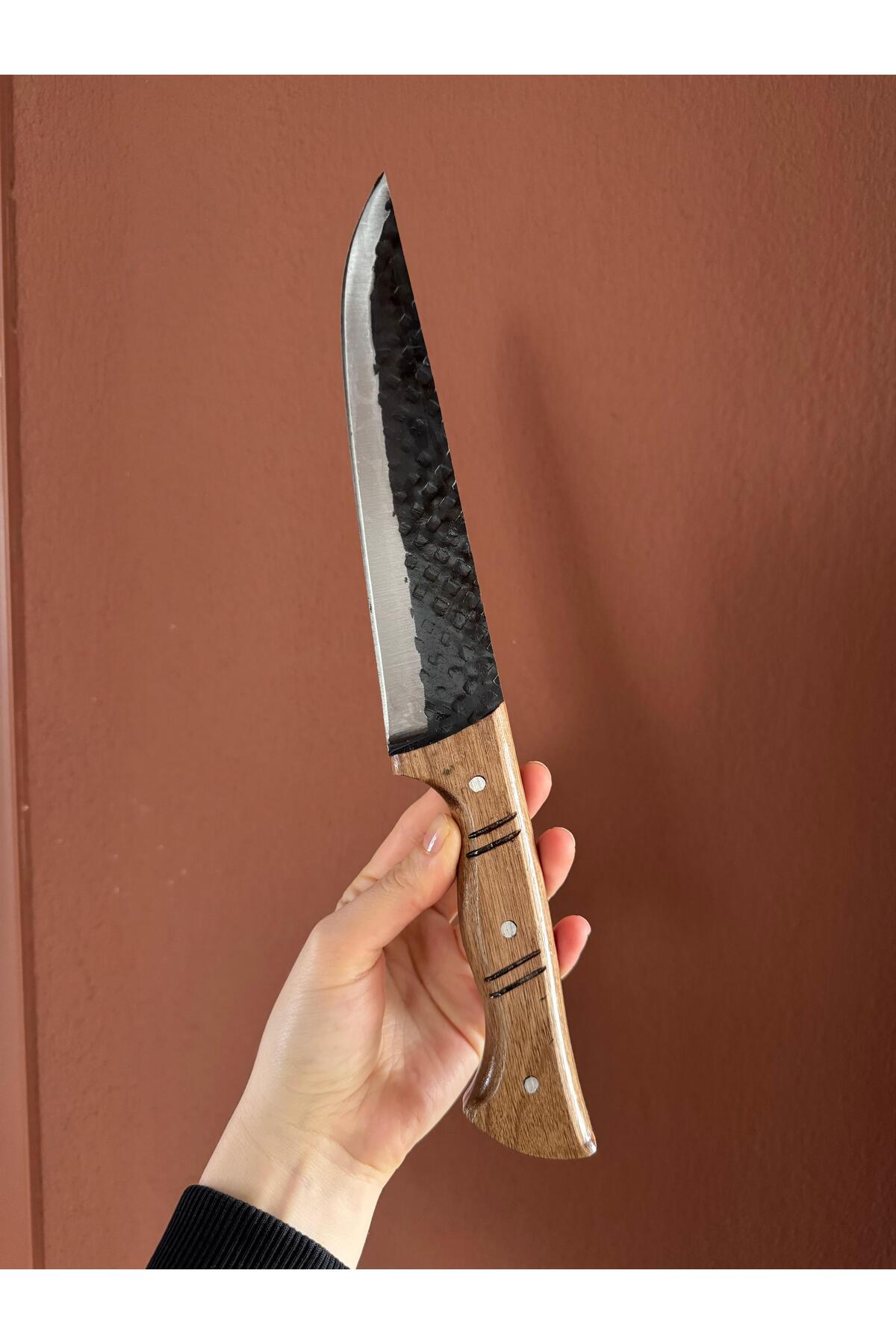 DÖVME İZLİ KASAP KELLE BIÇAĞI - 32 cm - Et, Sebze, Meyve