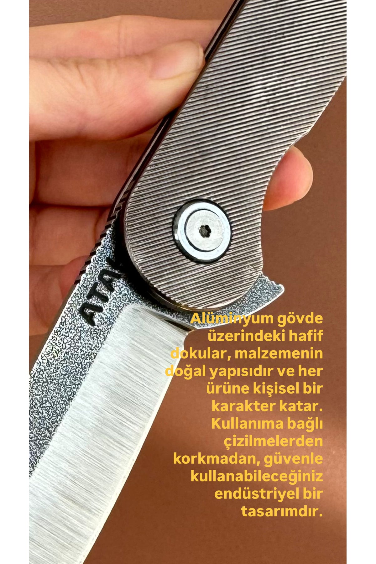 Orijinal Soğuk Damgalı N690 Çelik Çakı - 3.5 mm Et Kalınlığı - 2022 Arşiv Serisi