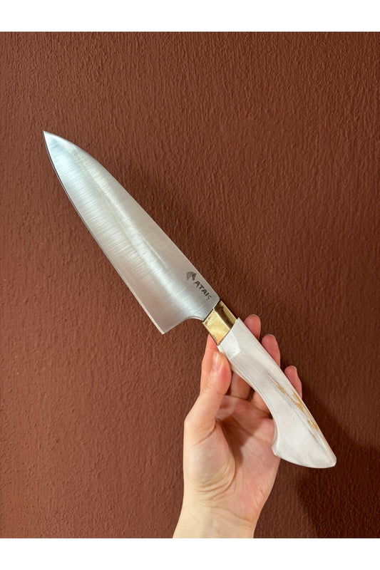 RF-01 Şef Bıçağı – Paslanmaz Çelik, Ergonomik Sap – Mutfak & Kesim Bıçağı