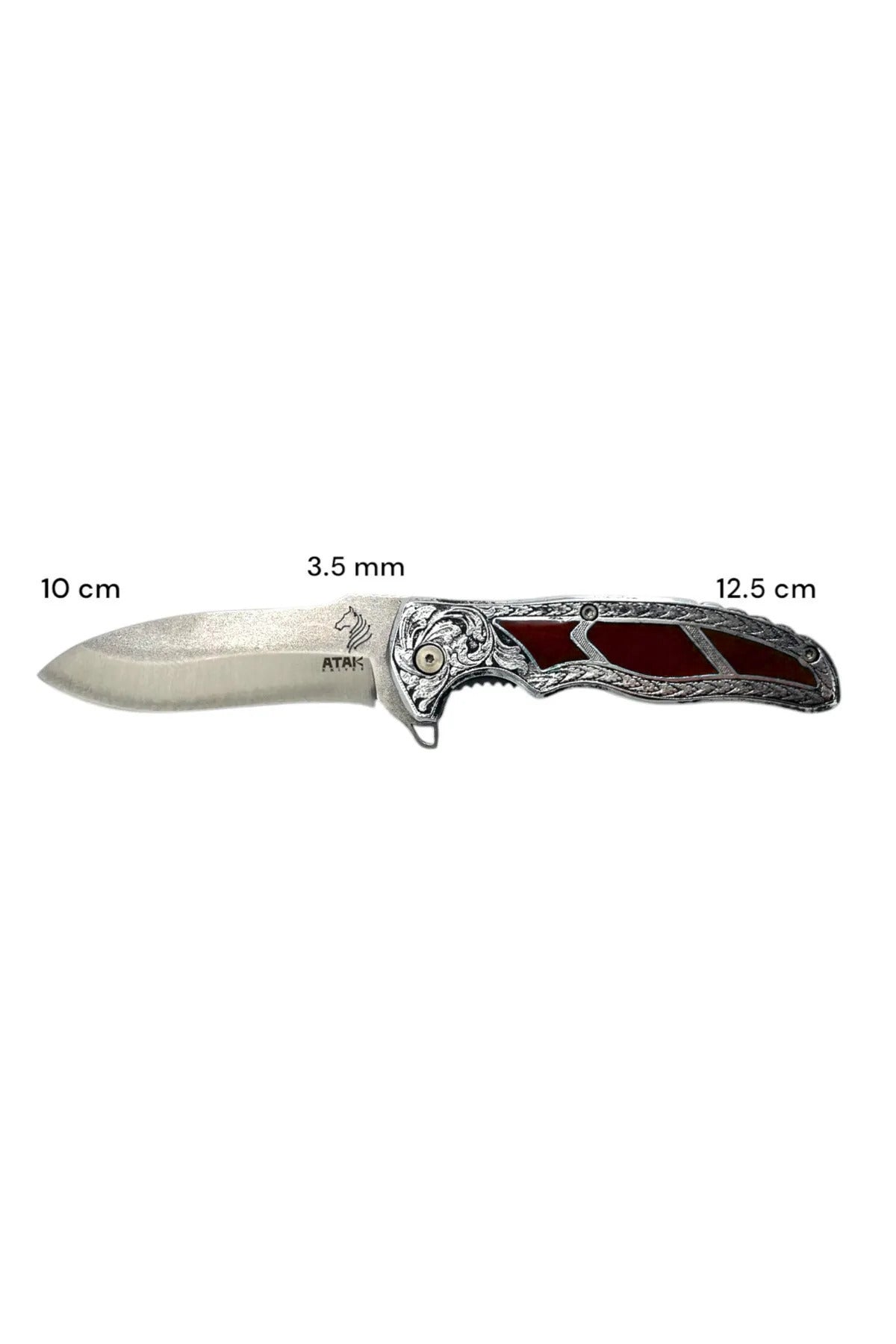 Sultan Model 4116  Işlemeli Koleksiyonluk Çakı Mürdüm - El Yapımı, Kişiye Özel Yazı, Isim
