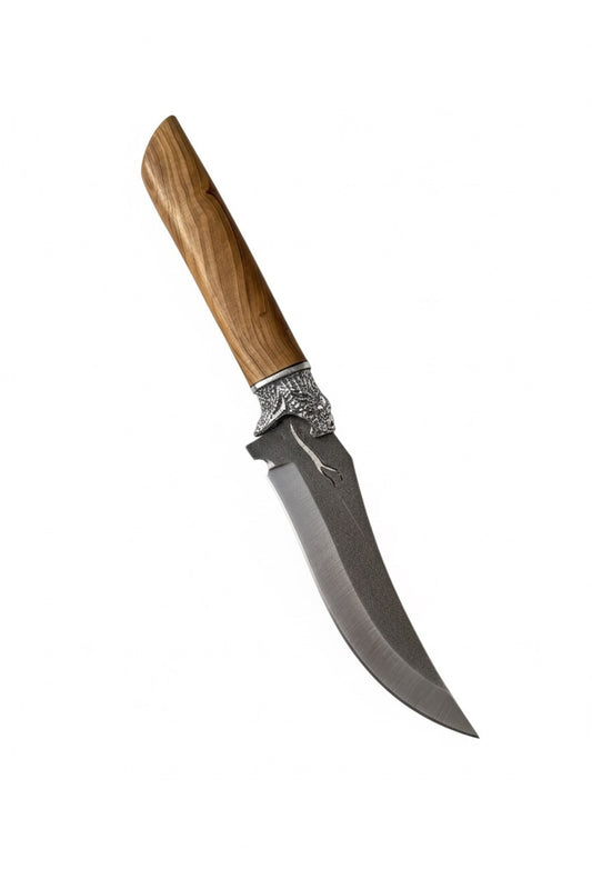Anakonda N690 Çelik Zeytin Metal Sap tasarımı Kamp Bıçağı Yaban Hayatı Koleksiyonu