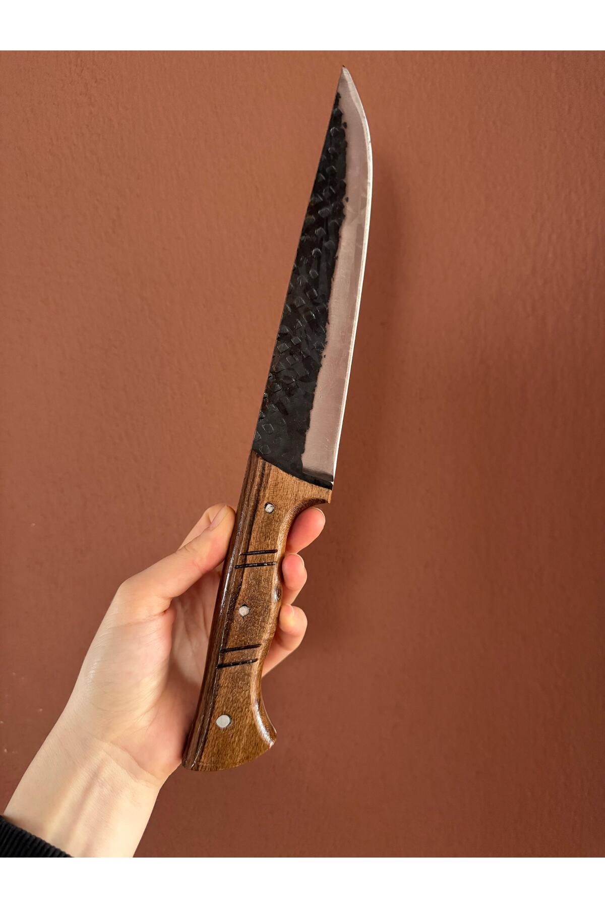 DÖVME İZLİ KASAP KELLE BIÇAĞI - 32 cm - Et, Sebze, Meyve