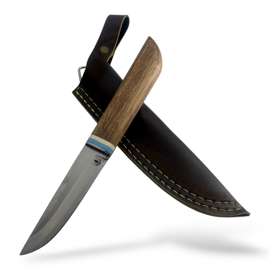 El Yapımı Pukko kamp bıçağı Ceviz