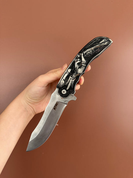 Osmanlı Tokadı Yeniçeri Kabartmalı Çakı Özel Koleksiyon