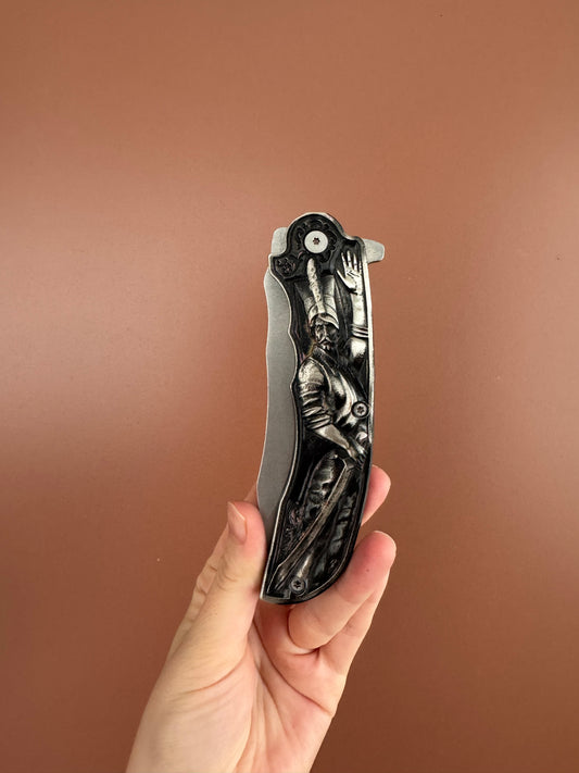 Osmanlı Tokadı Yeniçeri Kabartmalı Çakı Özel Koleksiyon