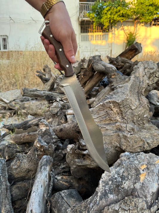 Paslanmaz Çelik Orman Kamp Bıçağı / isim yazma / El işçiliği - Kılıflı - Hediyelik