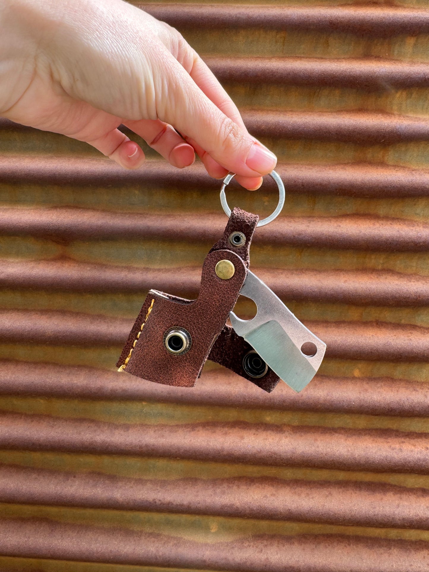 Mini bıçaklı keskin anahtarlık gazoz açma aparatlı