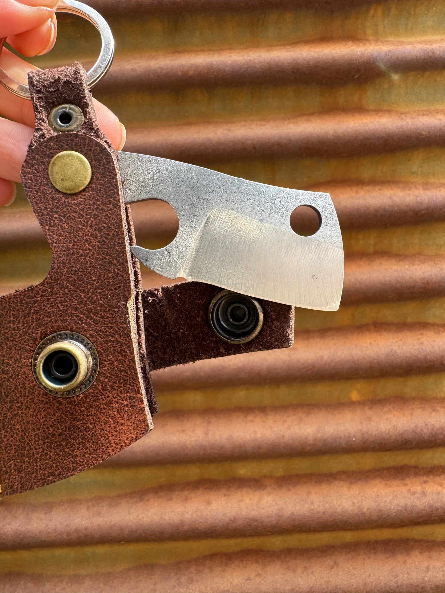 Mini bıçaklı keskin anahtarlık gazoz açma aparatlı