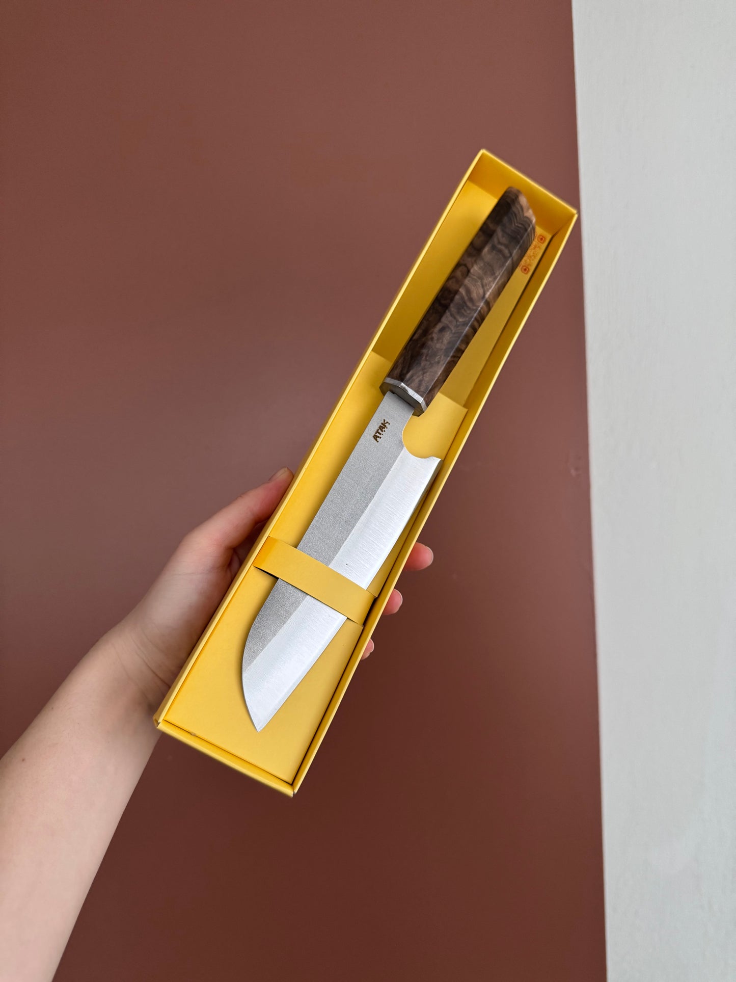 Ceviz Kabze Paslanmaz Çelik Şef Bıçağı Kiritsuke